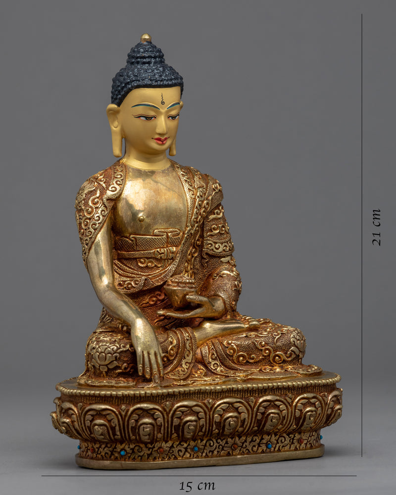 Seated Buddha Shakyamuni Sculpture | Tibetan Sculpture Art
