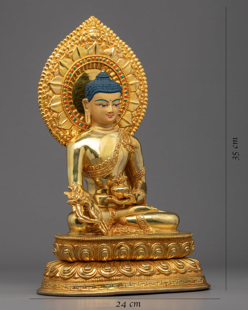 Medicine Buddha Lapis Lazuli | Traditional Buddha Sculpture