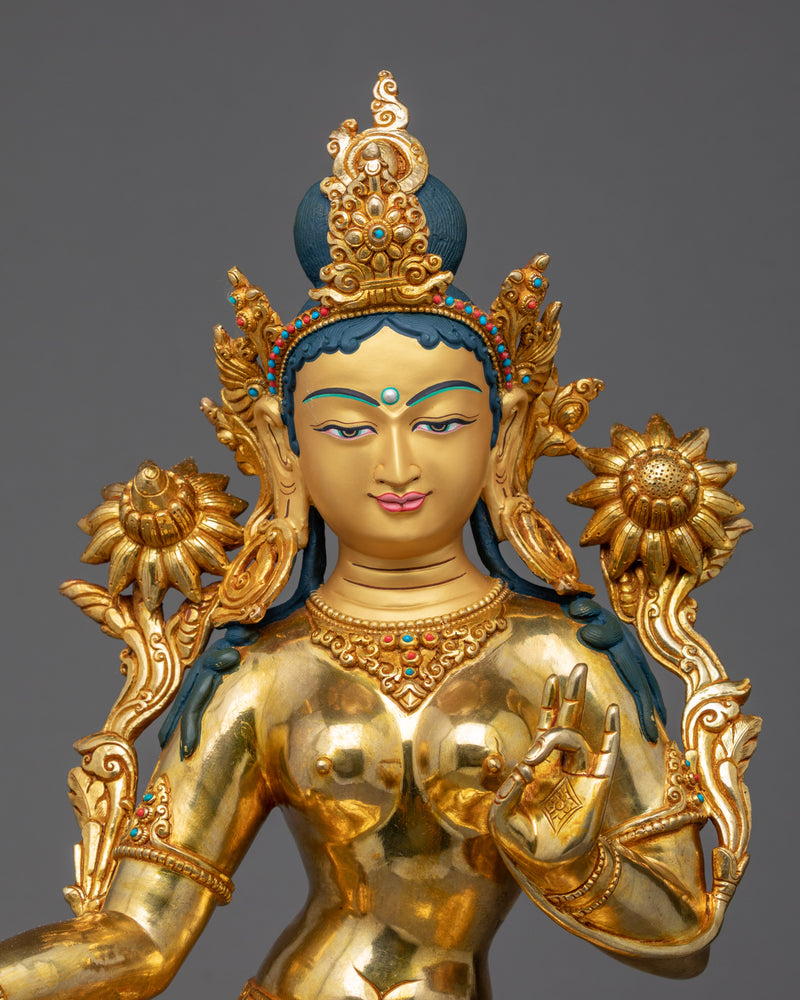 Compassionate Green Tara Statue | Mother of Compassion