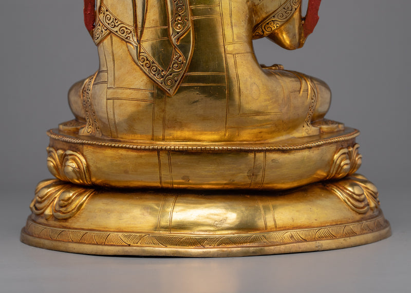 Je Tsongkhapa Statue |  Handcrafted Gold Statue