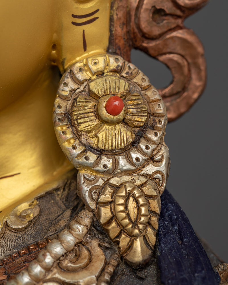 Hand Made Guru Padmasambhava Statue | Traditional Himalayan Art