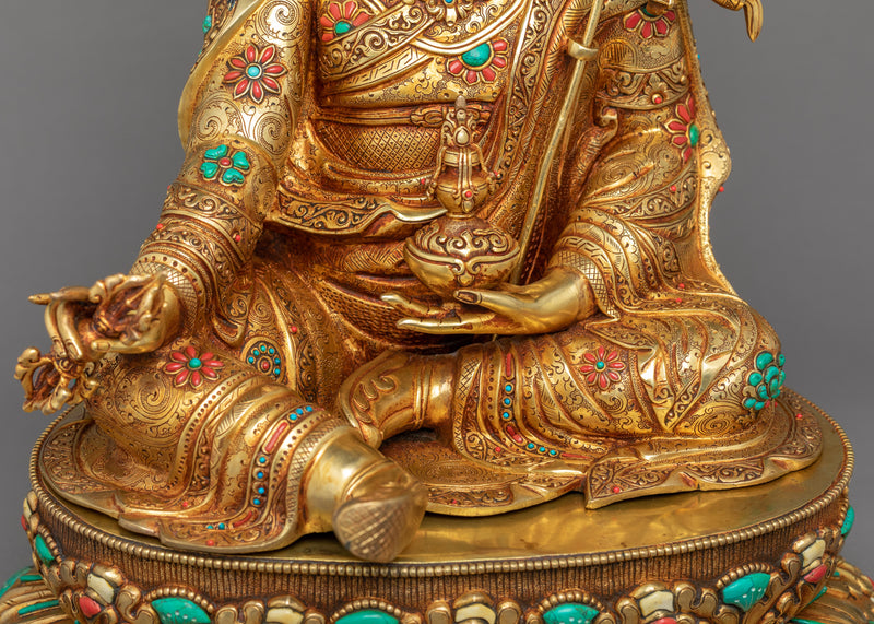 Guru Rinpoche Statue Art | Traditional Himalayan Art