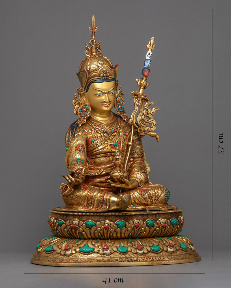 Guru Rinpoche Statue Art | Traditional Himalayan Art