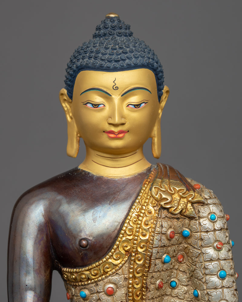 The Medicine Buddha Statue | Gold Gilded Buddhist Sculpture Of Healing Buddha