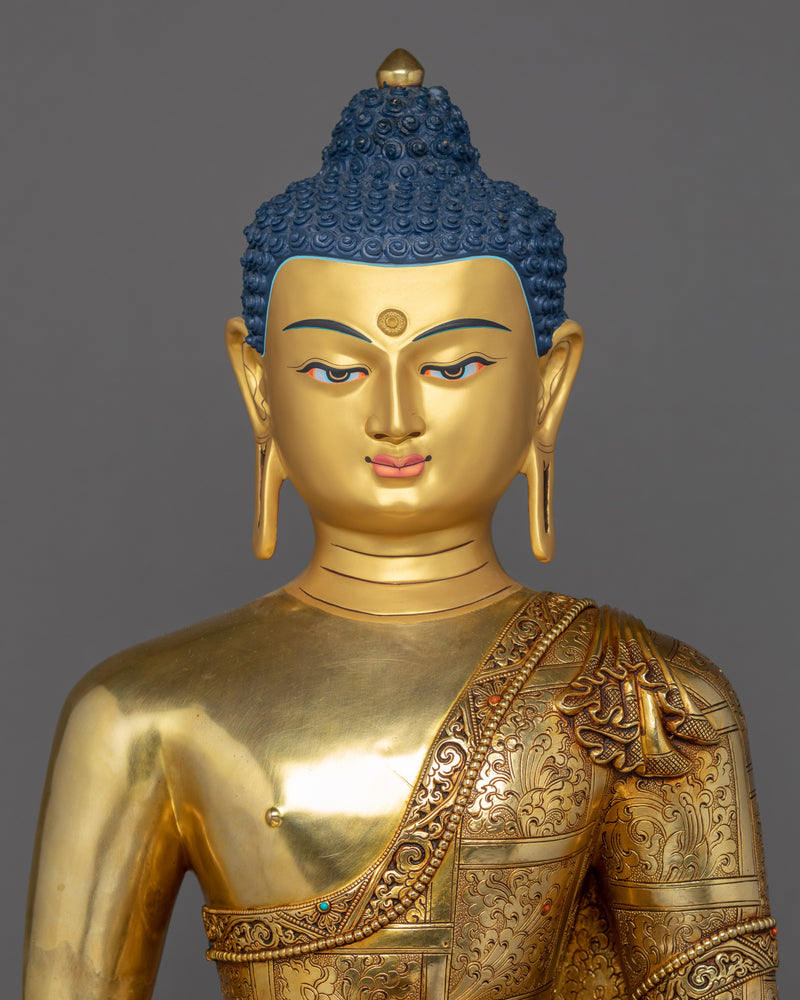 Large Amitabha Buddha Statue | Hand-Carved Buddhist Sculpture