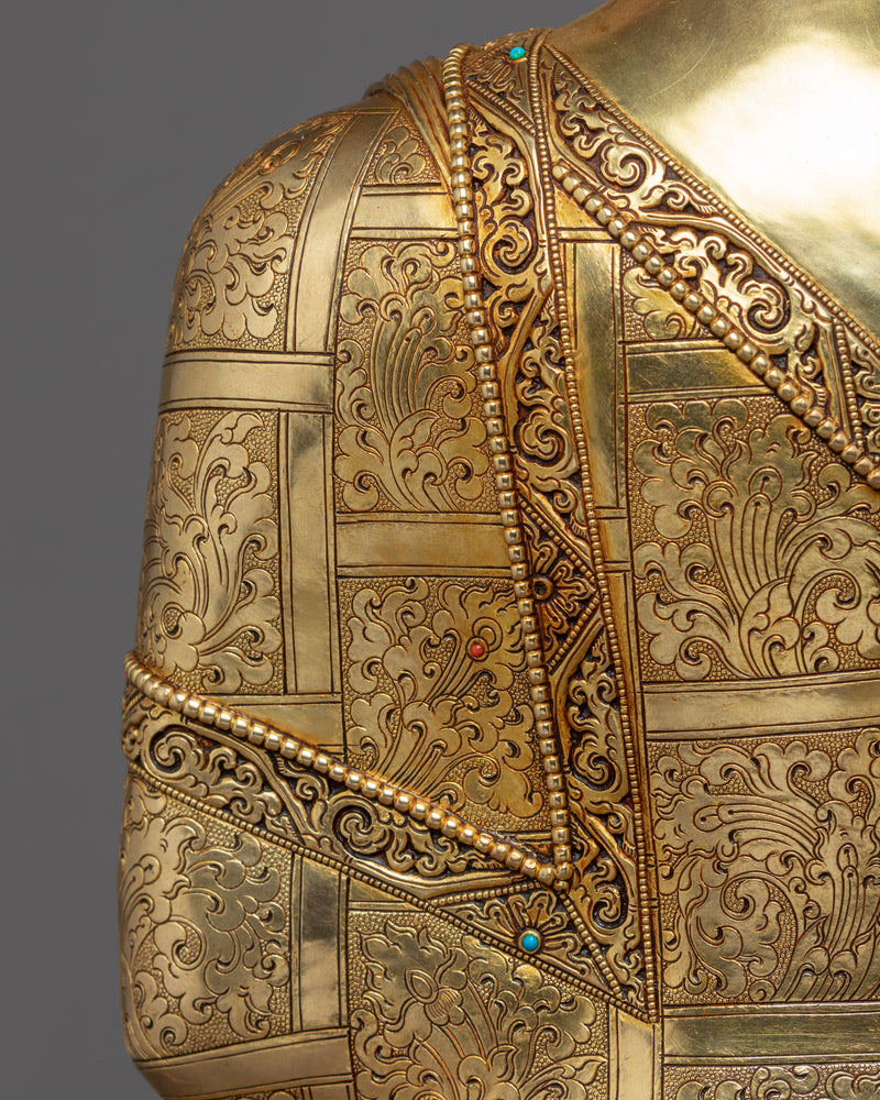 Large Amitabha Buddha Statue | Hand-Carved Buddhist Sculpture