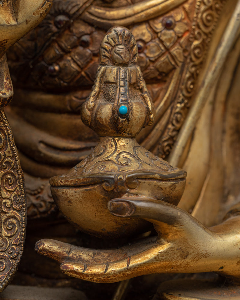 Lotus Born Padmasambhava Statue | Handmade Buddhist Master Figurine