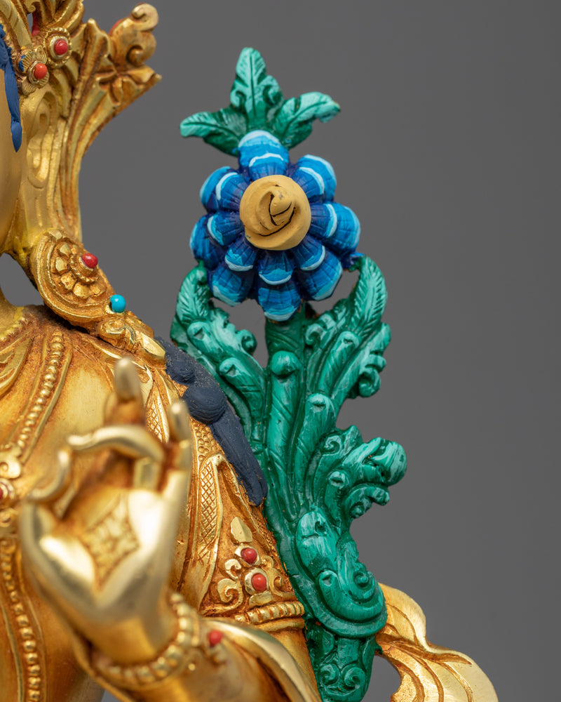 Green Tara Statue Nepal | Hand-Carved Fine Art