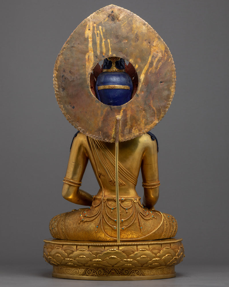 Shakyamuni Buddha Statue Art | Tibetan Art  Gold Gilded