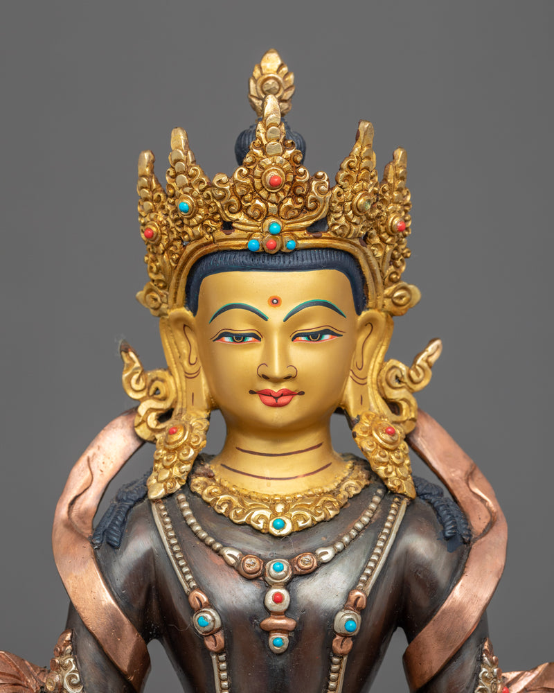 Amitayus Long Life Buddha Sculpture | Traditional Himalayan Art