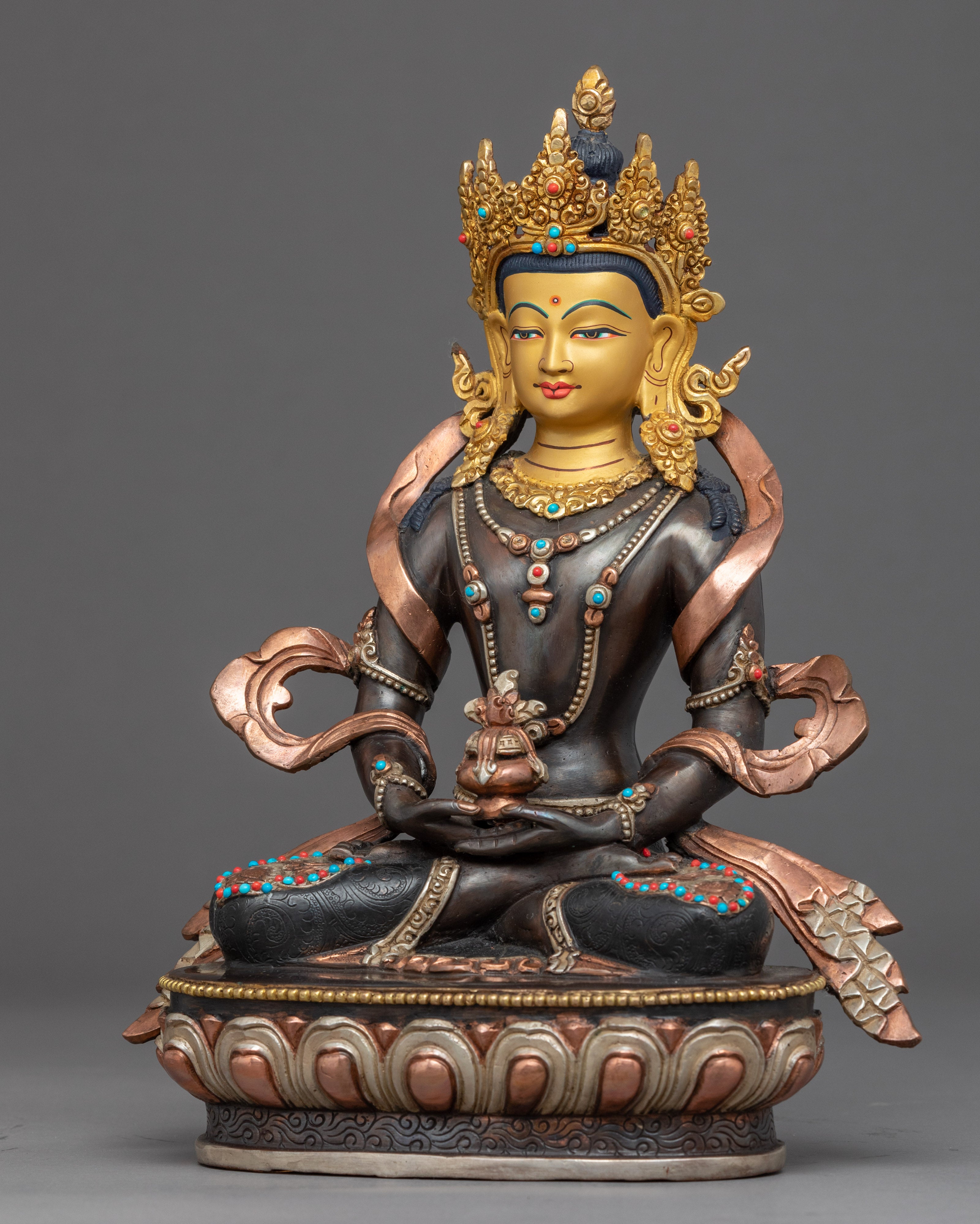 Amitayus Long Life Buddha Sculpture | Traditional Himalayan Art