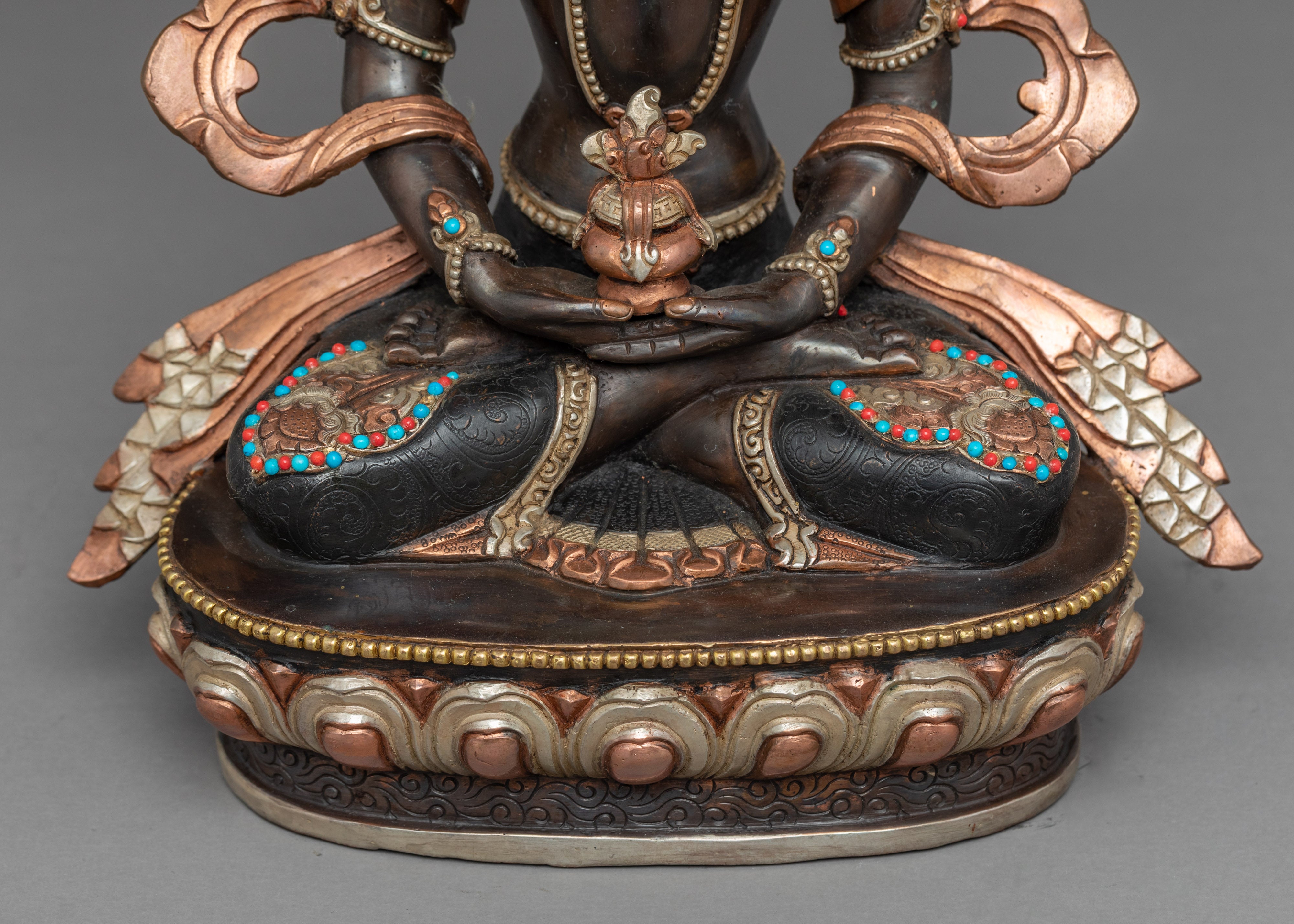 Amitayus Long Life Buddha Sculpture | Traditional Himalayan Art