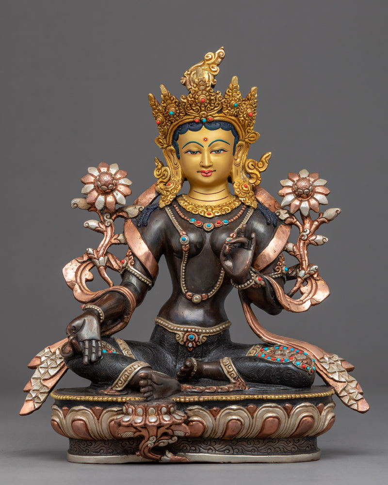 Bodhisattva Sculpture Altar Set | Traditional Himalayan Artwork