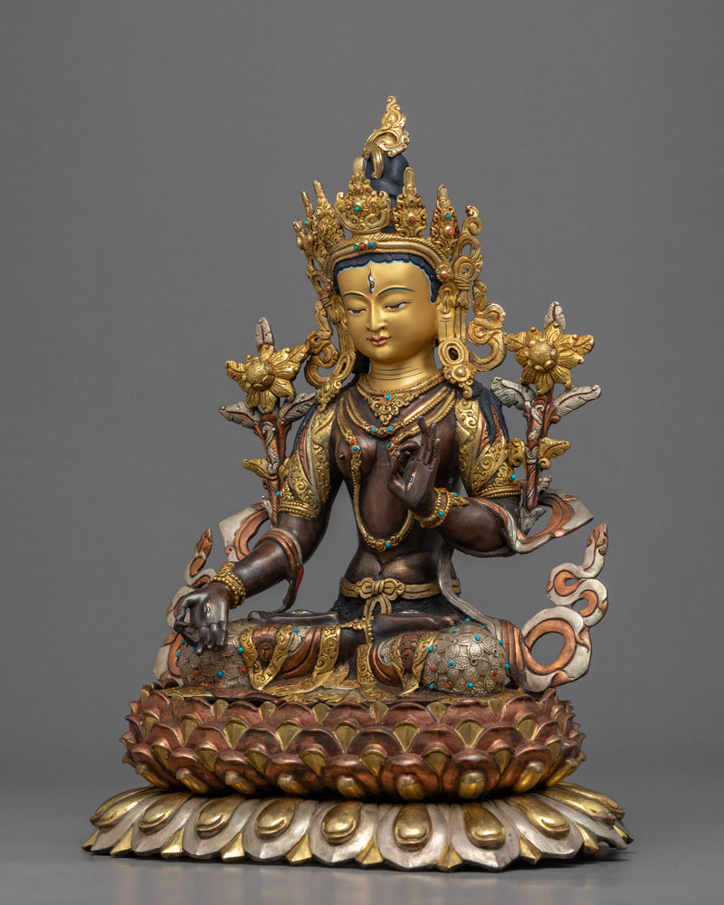 Goddess White Tara Statue | The Female Buddha of Longevity