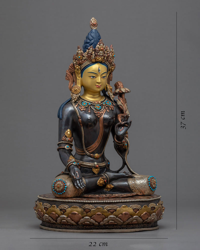 White Tara Female Buddha Statue | Handmade Art of Nepal