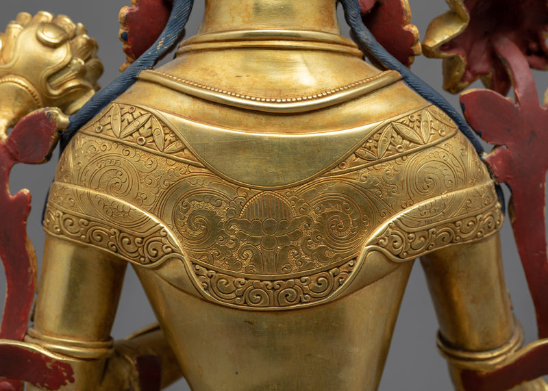 Green Tara Mother Statue | Traditional Female Buddha Art
