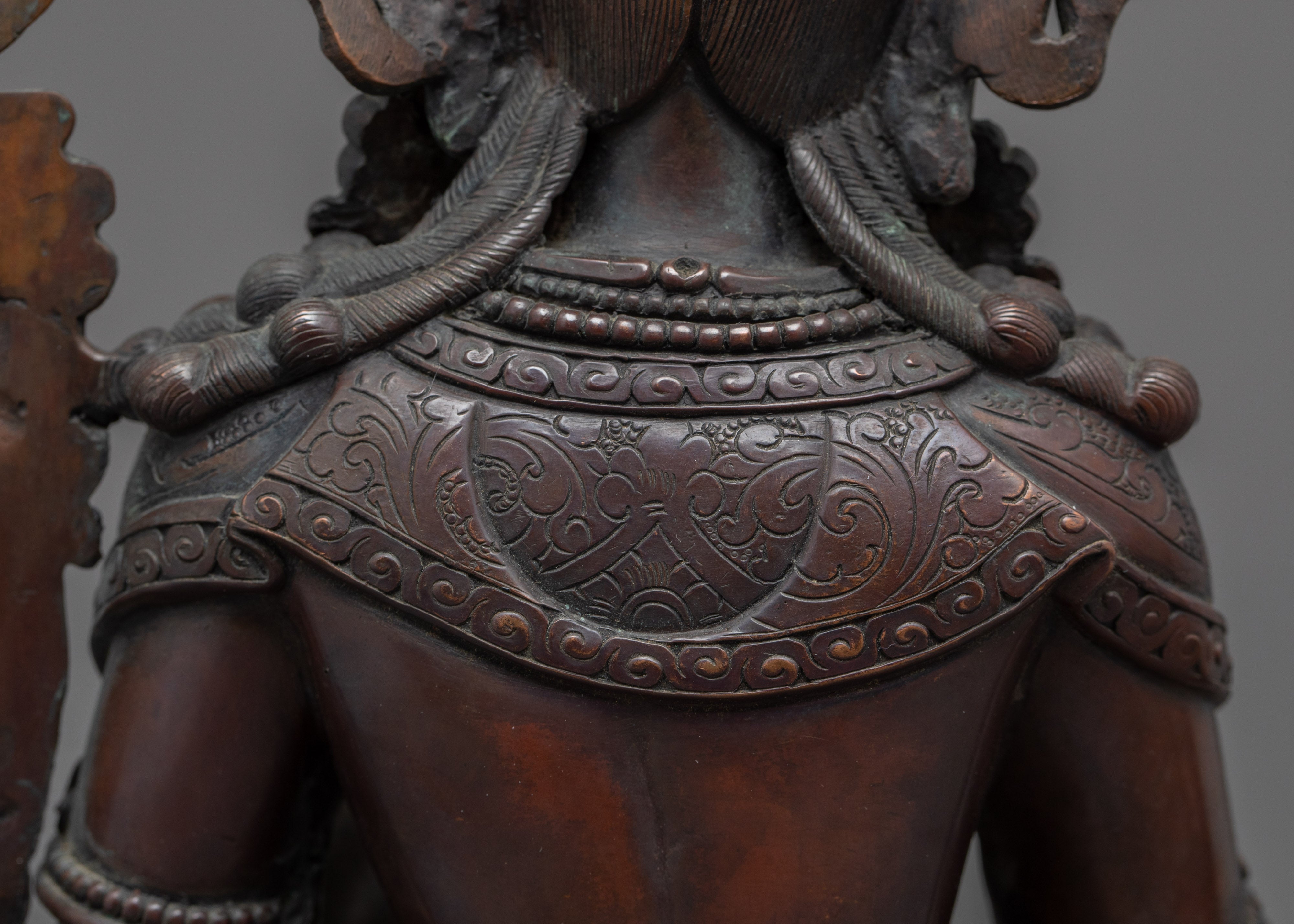 Green Tara Copper Statue | Compassionate Mother Tara