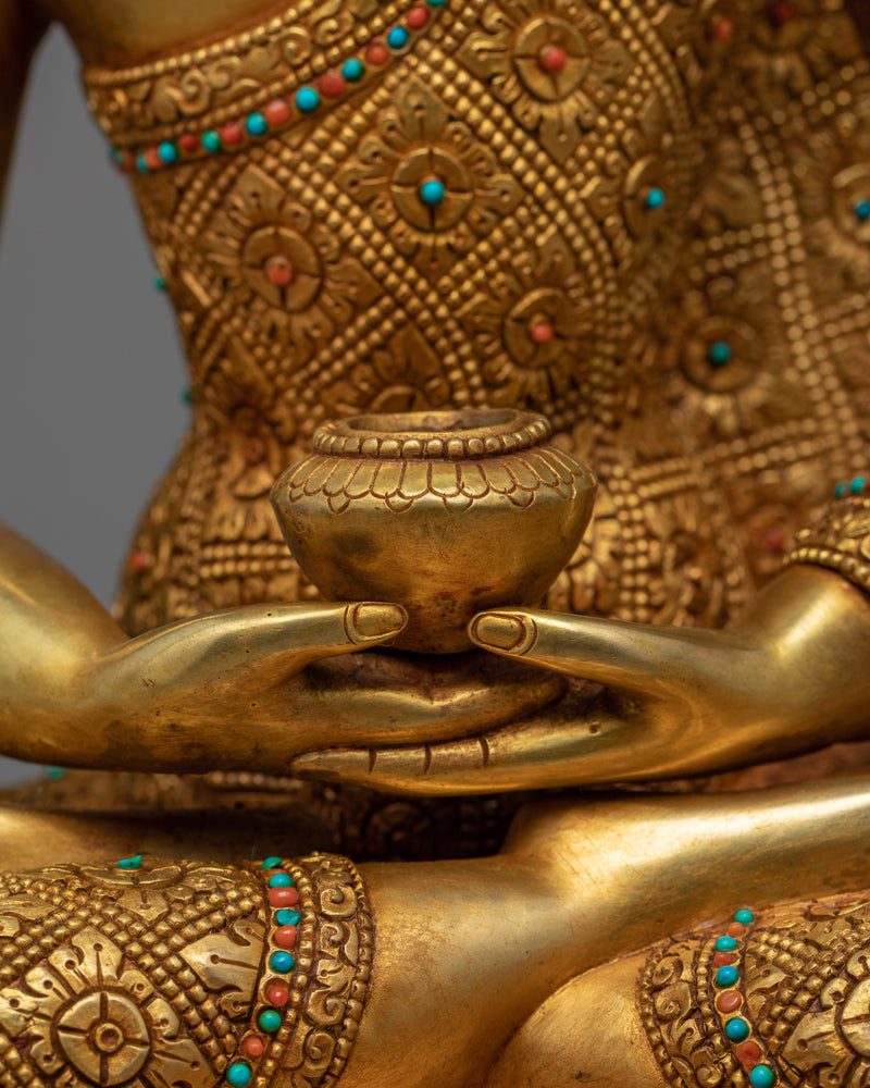 Amitabha Buddha Sculpture Nepal | Traditionally Hand Carved in Nepal