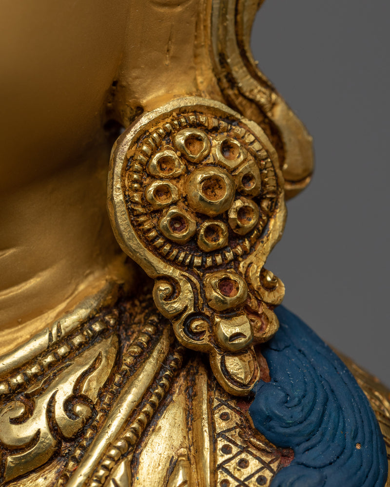 Four Armed Chenrezig | Boddhisattva of Compassion | Gold Gilded