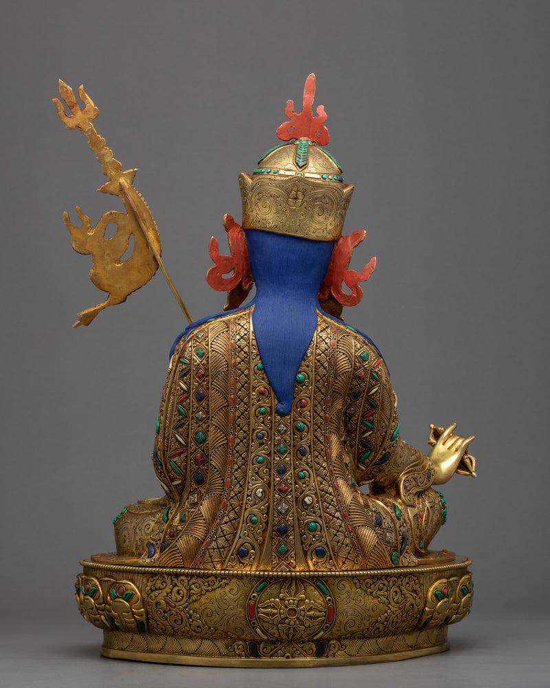 Guru Padmasambhava Statue Art | Tibetan Buddhist Artwork