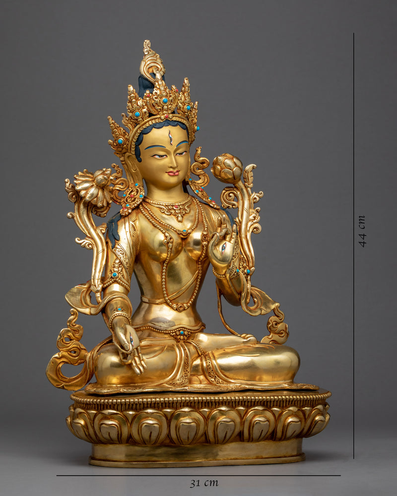 Buddhist White Tara Sculpture | Long-Life Deity