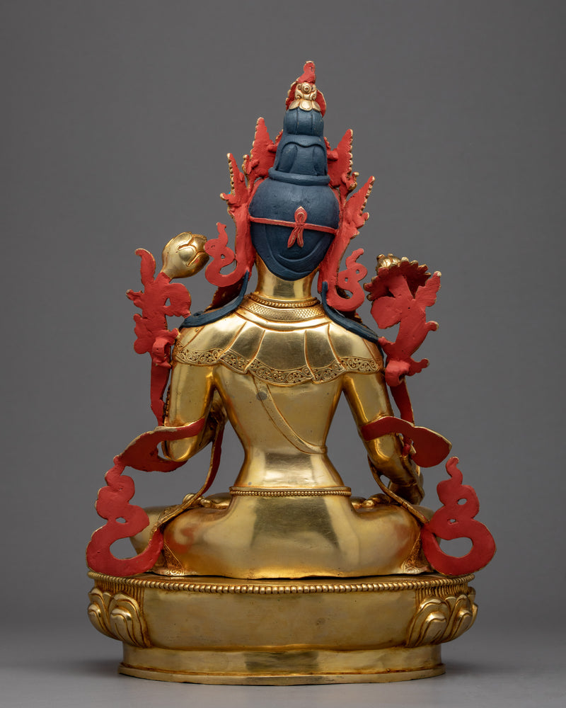 Buddhist White Tara Sculpture | Long-Life Deity
