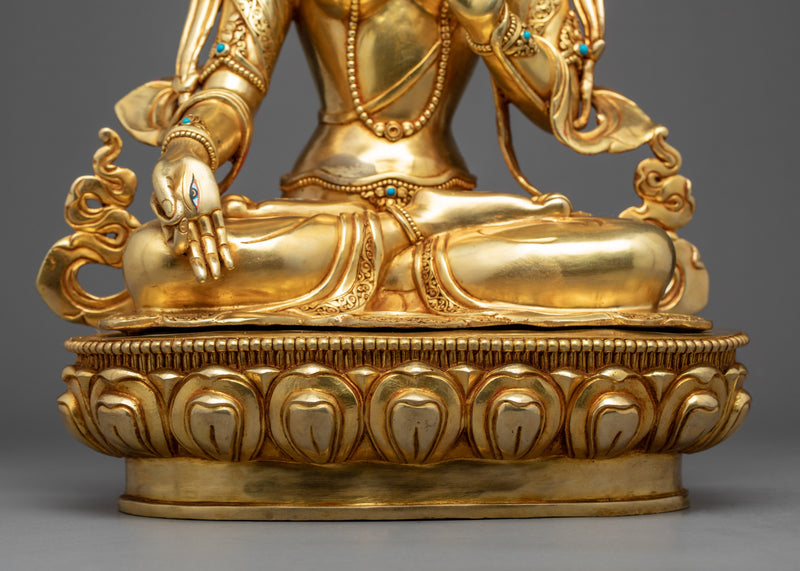 Buddhist White Tara Sculpture | Long-Life Deity