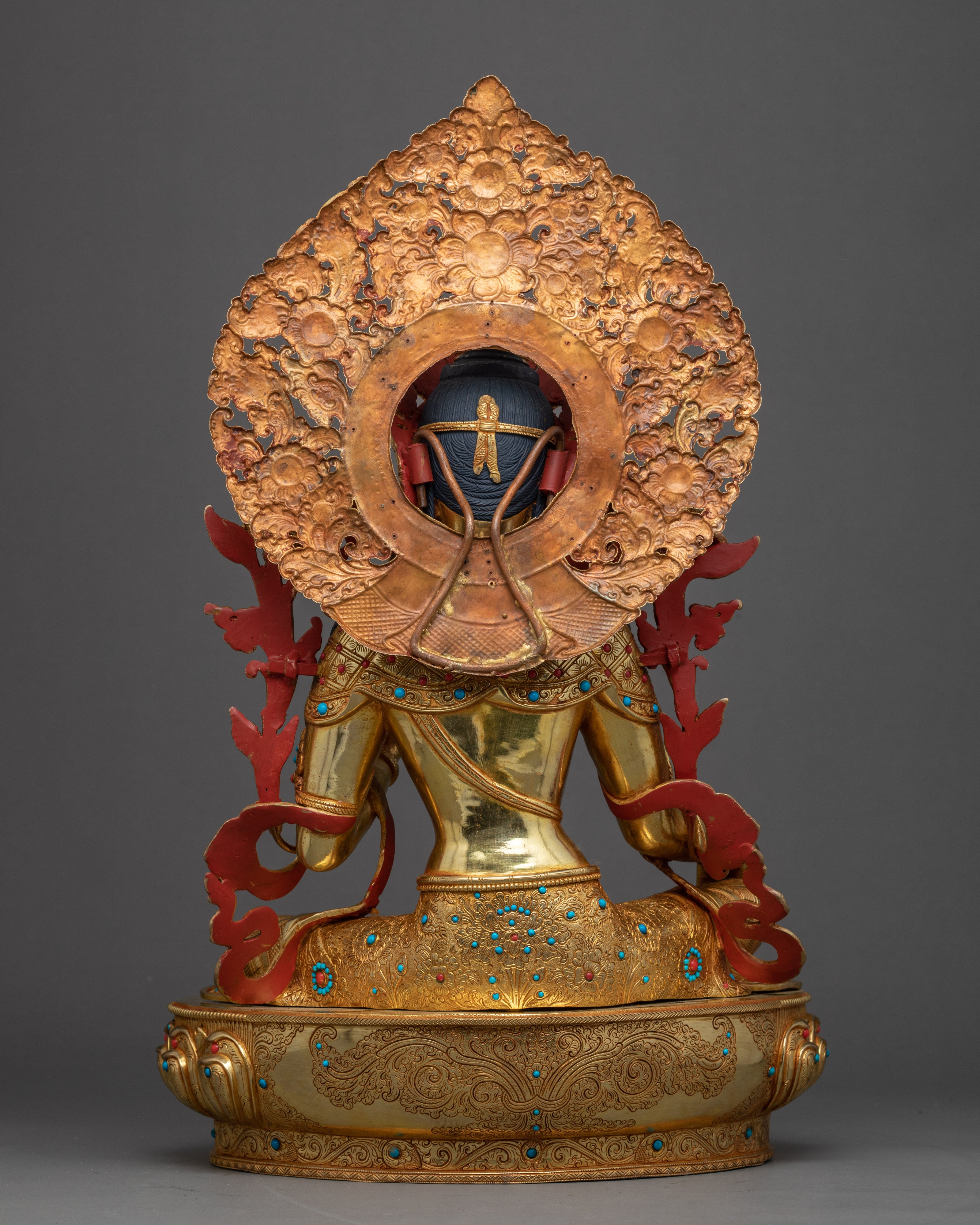 Tibetan Sgrol-ljang Sculpture | Green Tara Buddist Deity