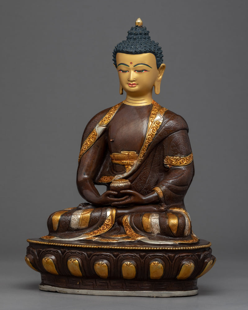 Indoor Amitabha Buddha Sculpture | Traditional Buddhist Art