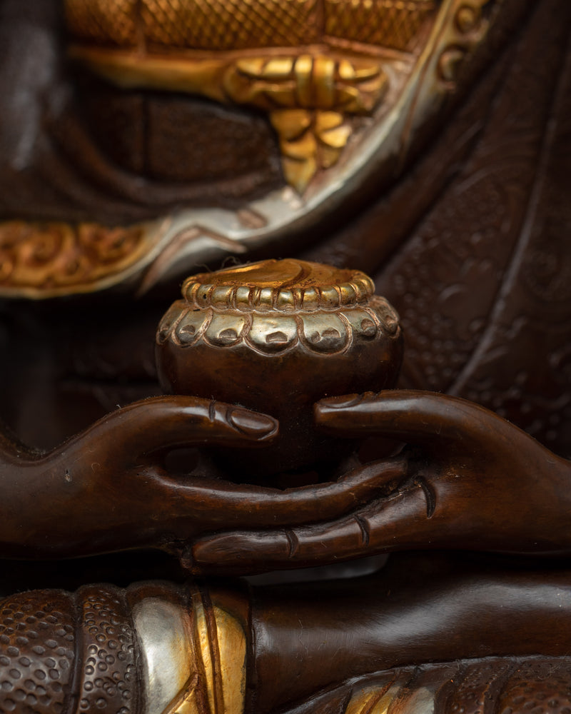 Indoor Amitabha Buddha Sculpture | Traditional Buddhist Art
