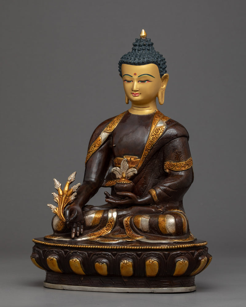 Blue Medicine Buddha Sculpture | Healing Buddha Art