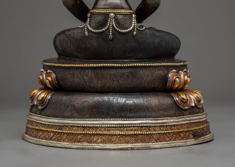 Buddha Of Long Life Statue | Amitayus Deity Traditional Hand Carved Art