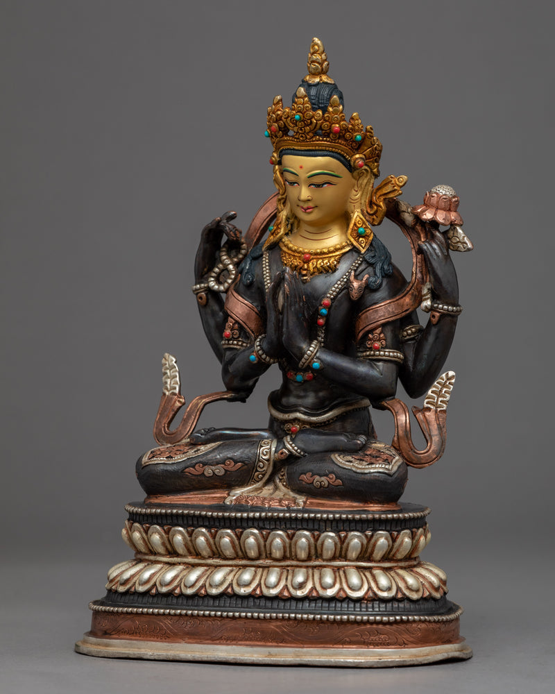Bodhisattva Chenrezig Art Statue | Traditional Buddhist Art
