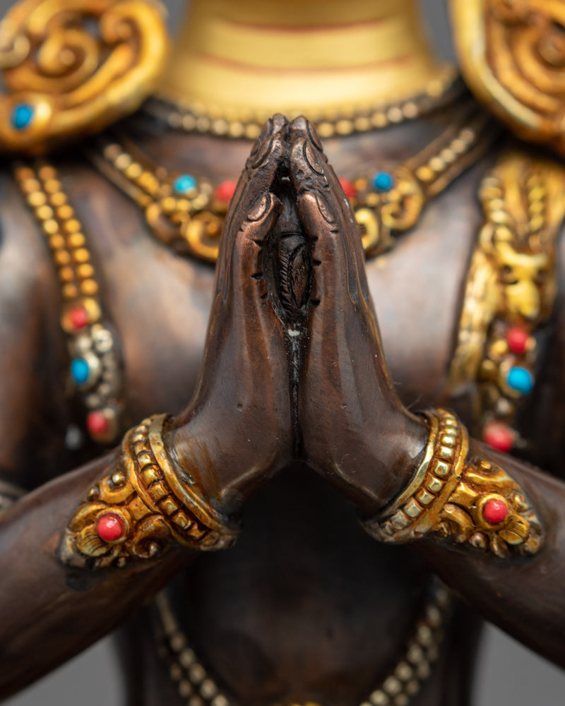 Bodhisattva Chenrezig Art Statue | Traditional Himalayan Art