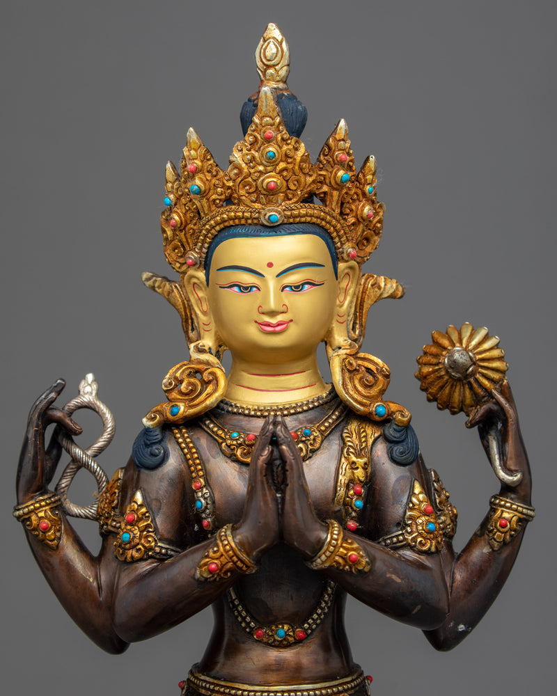 Bodhisattva Chenrezig Art Statue | Traditional Himalayan Art