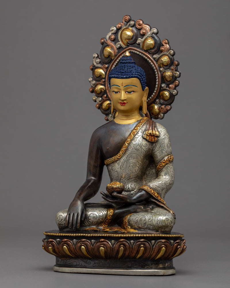Shakyamuni Buddha Sculpture Nepal | Traditional Buddhist Art