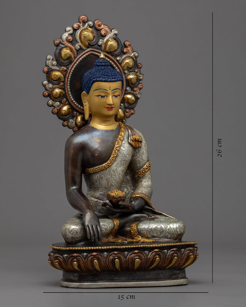 Shakyamuni Buddha Sculpture Nepal | Traditional Buddhist Art
