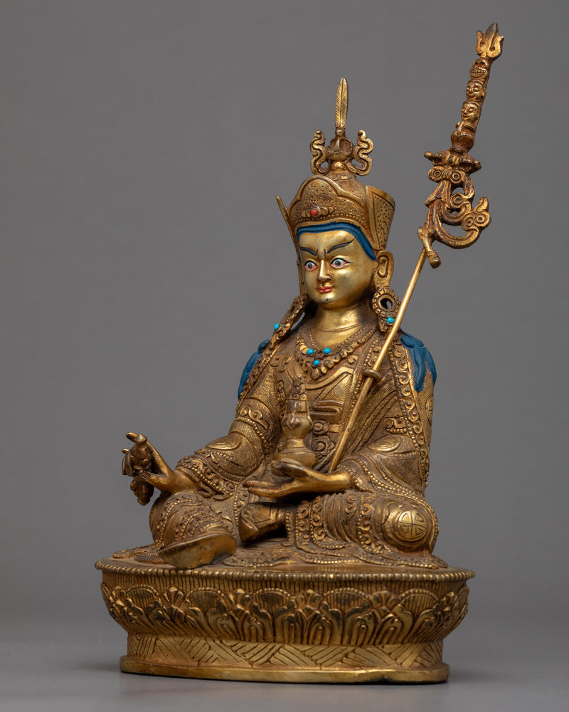 The Lotus Born Guru Rinpoche | Hand Carved Padmasambhava Statue