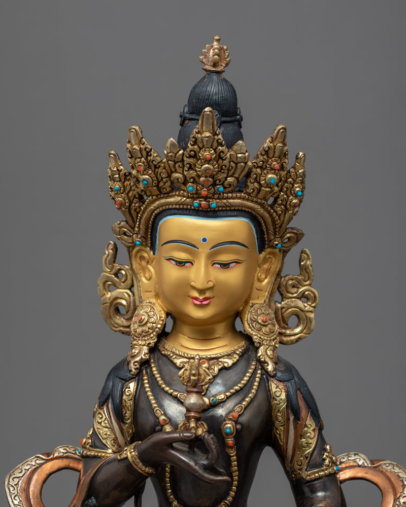 Vajrasattva Dorje Sempa Sculpture | Traditional Himalayan Art of Nepal