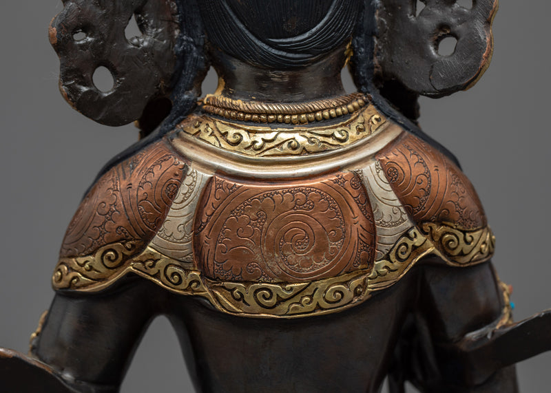 Vajrasattva Dorje Sempa Sculpture | Traditional Himalayan Art of Nepal