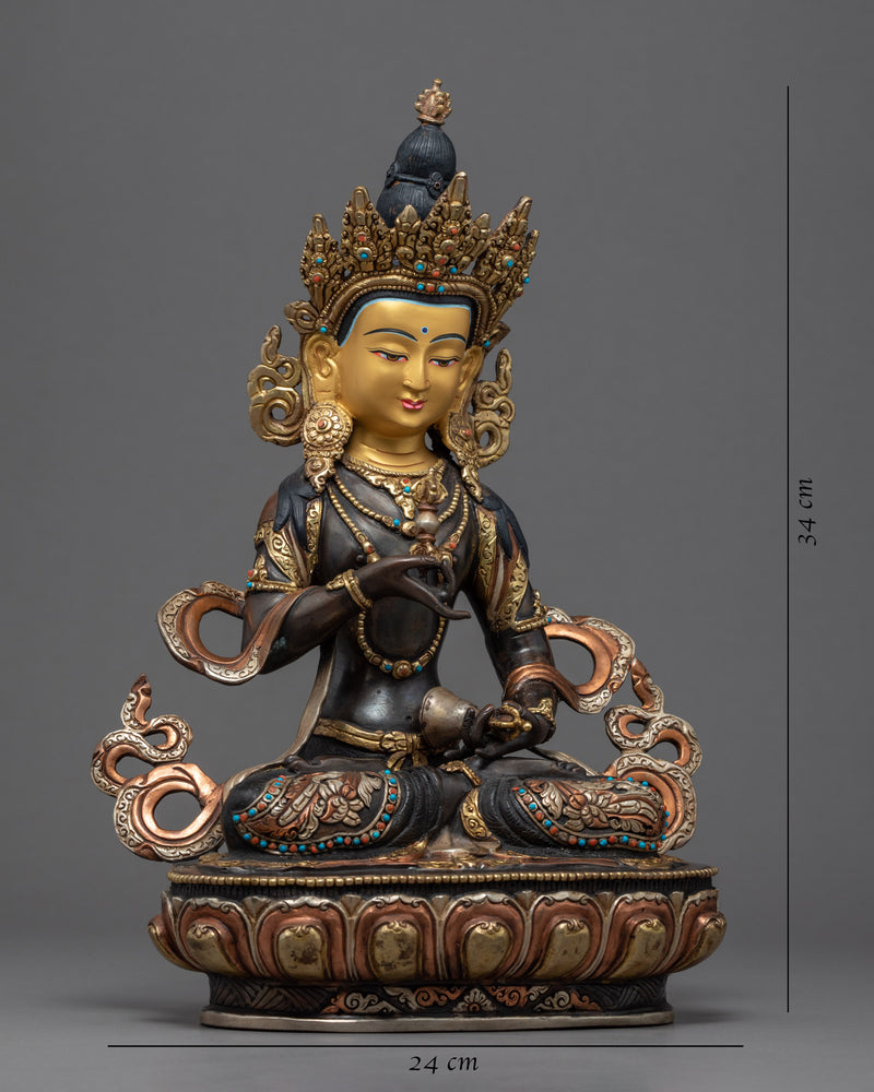 Vajrasattva Dorje Sempa Sculpture | Traditional Himalayan Art of Nepal