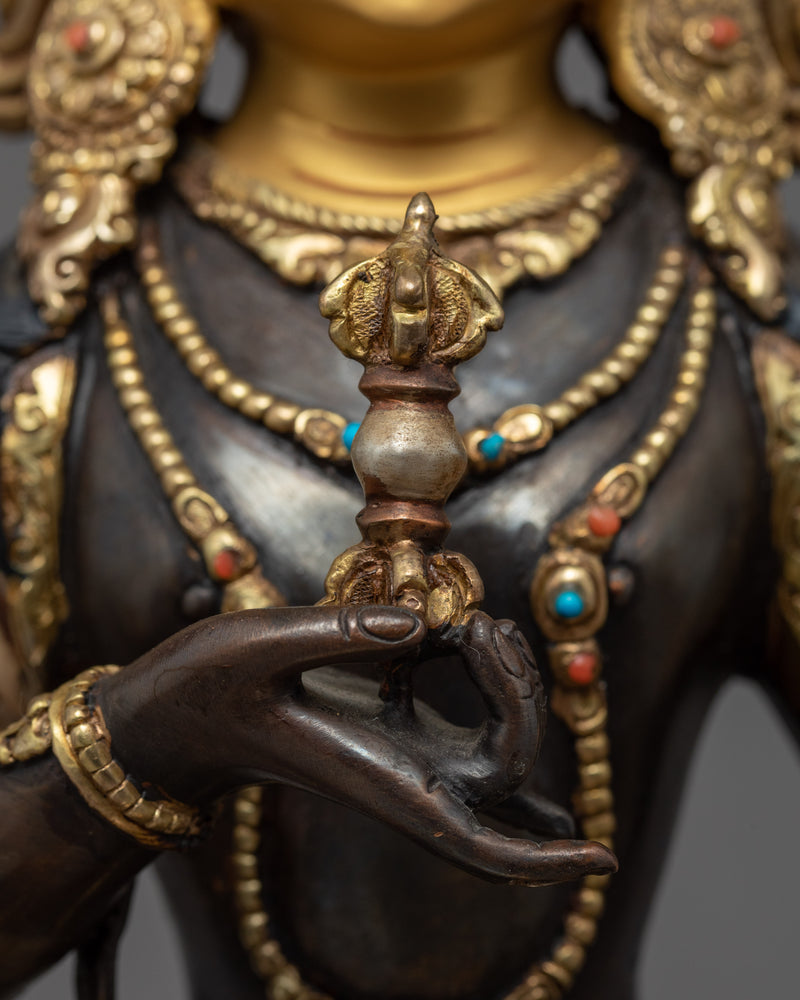Vajrasattva Dorje Sempa Sculpture | Traditional Himalayan Art of Nepal
