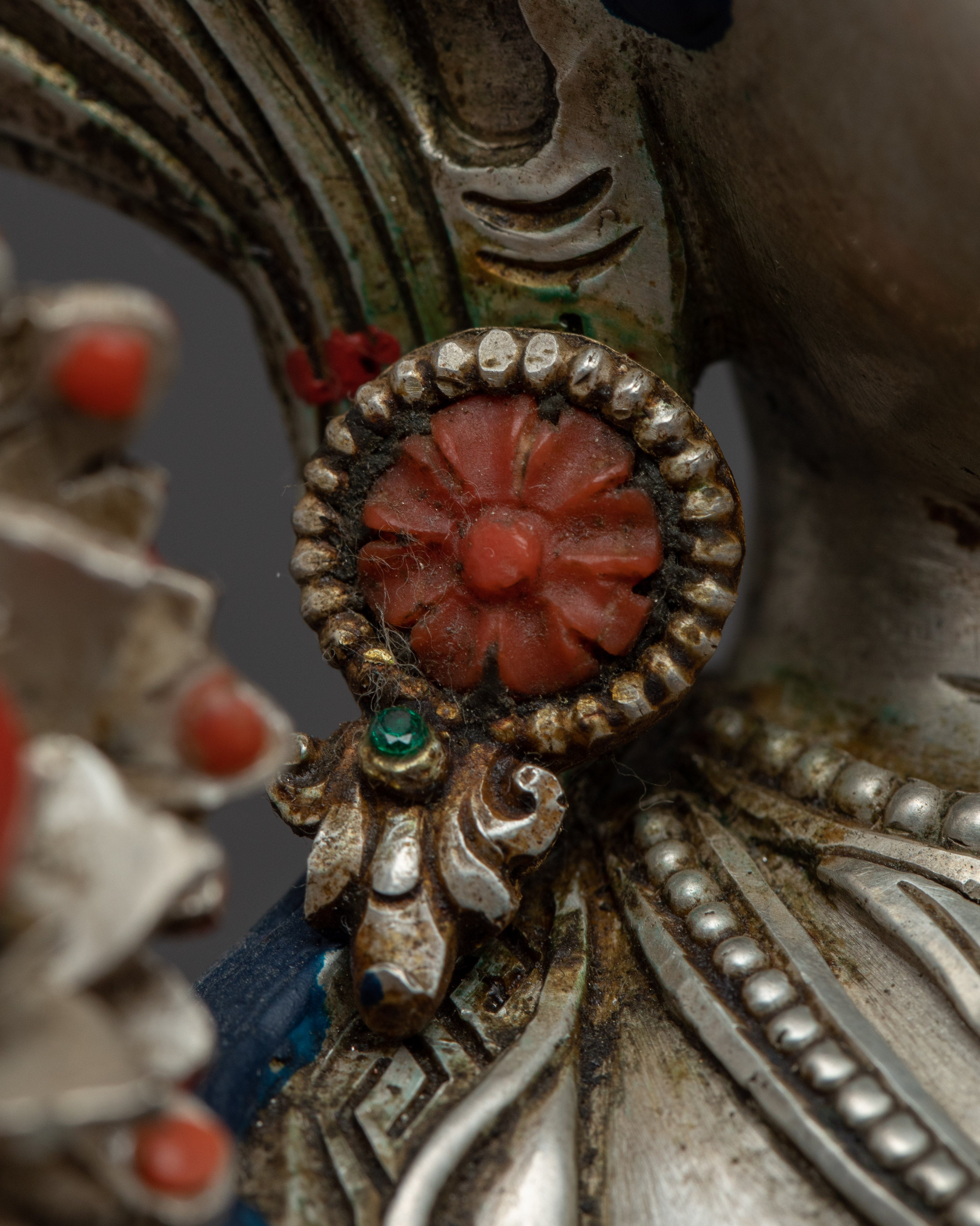 Buddha Art Green Tara Statue | Handmade Bodhisattva Statue