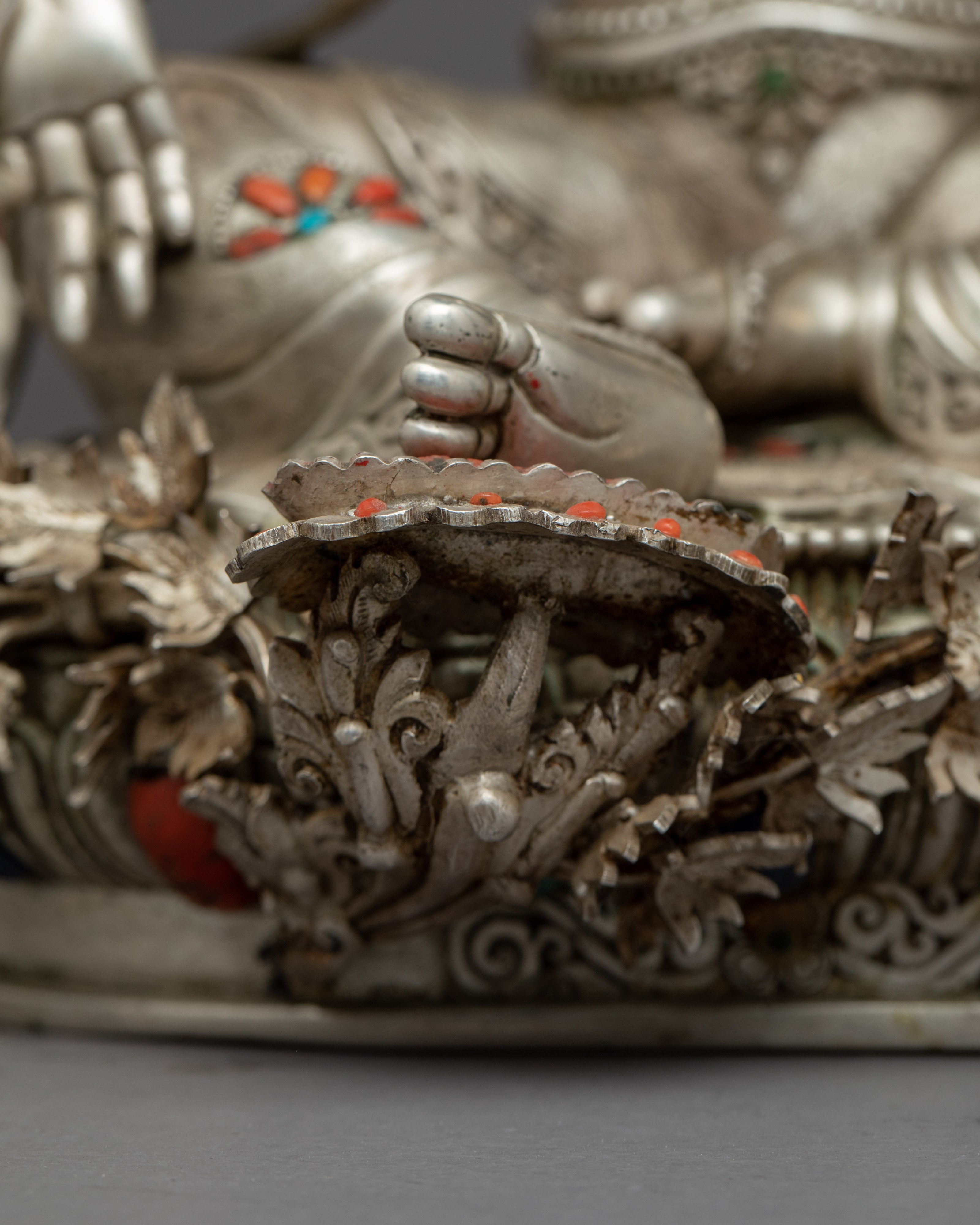 Buddha Art Green Tara Statue | Handmade Bodhisattva Statue