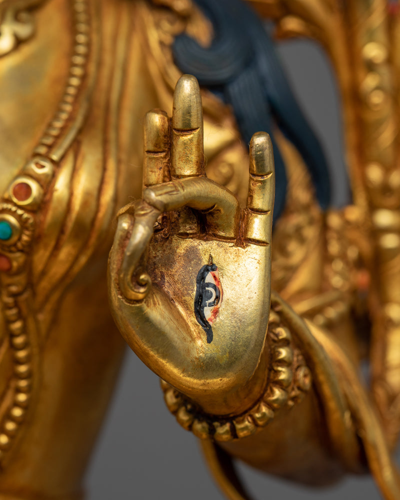 Long Life Deity White Tara Statue | Traditional Buddhist Art