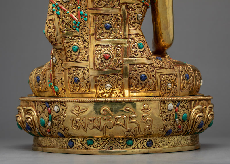 Buddha Shakyamuni Statue Tibet | Traditional Buddhist Sculpture