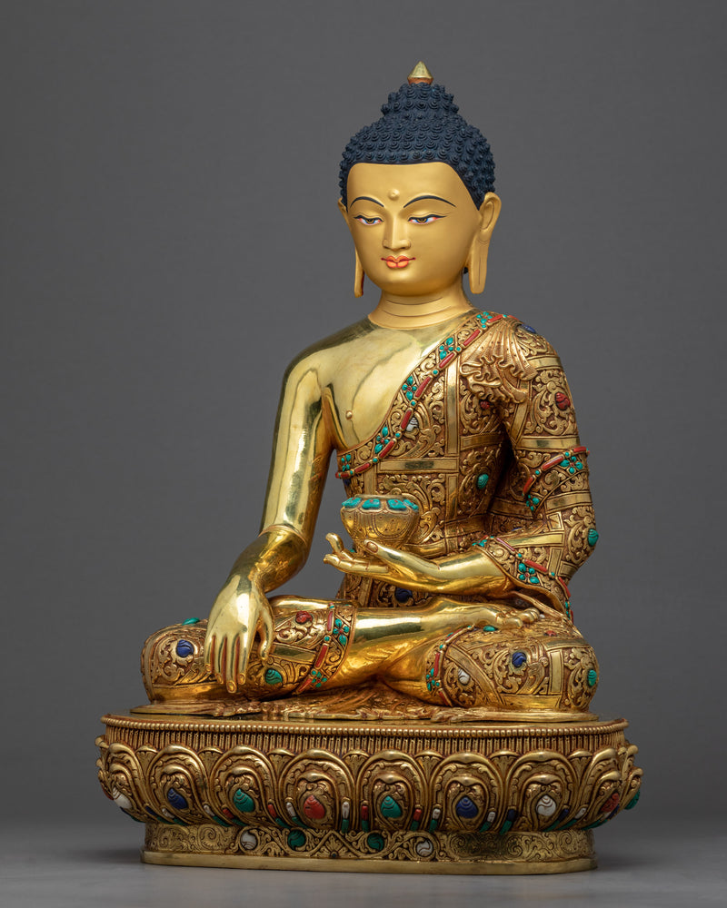 Buddha Shakyamuni Statue Tibet | Traditional Buddhist Sculpture
