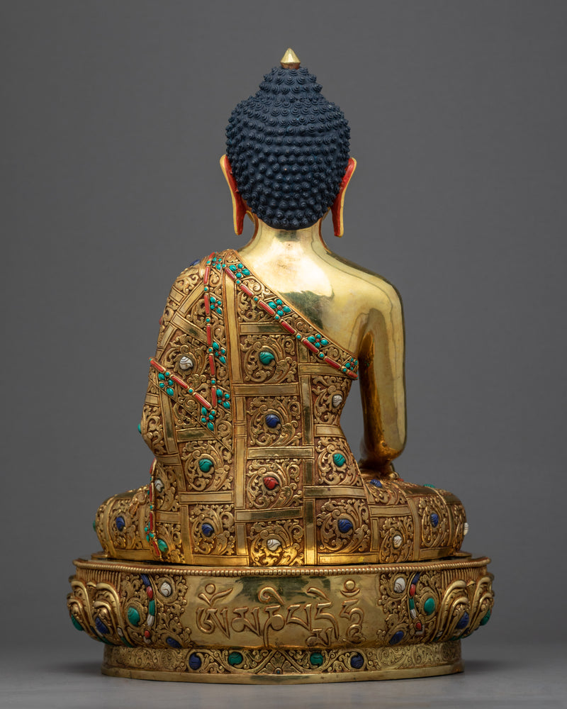 Buddha Shakyamuni Statue Tibet | Traditional Buddhist Sculpture