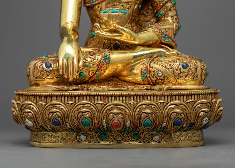 Buddha Shakyamuni Statue Tibet | Traditional Buddhist Sculpture