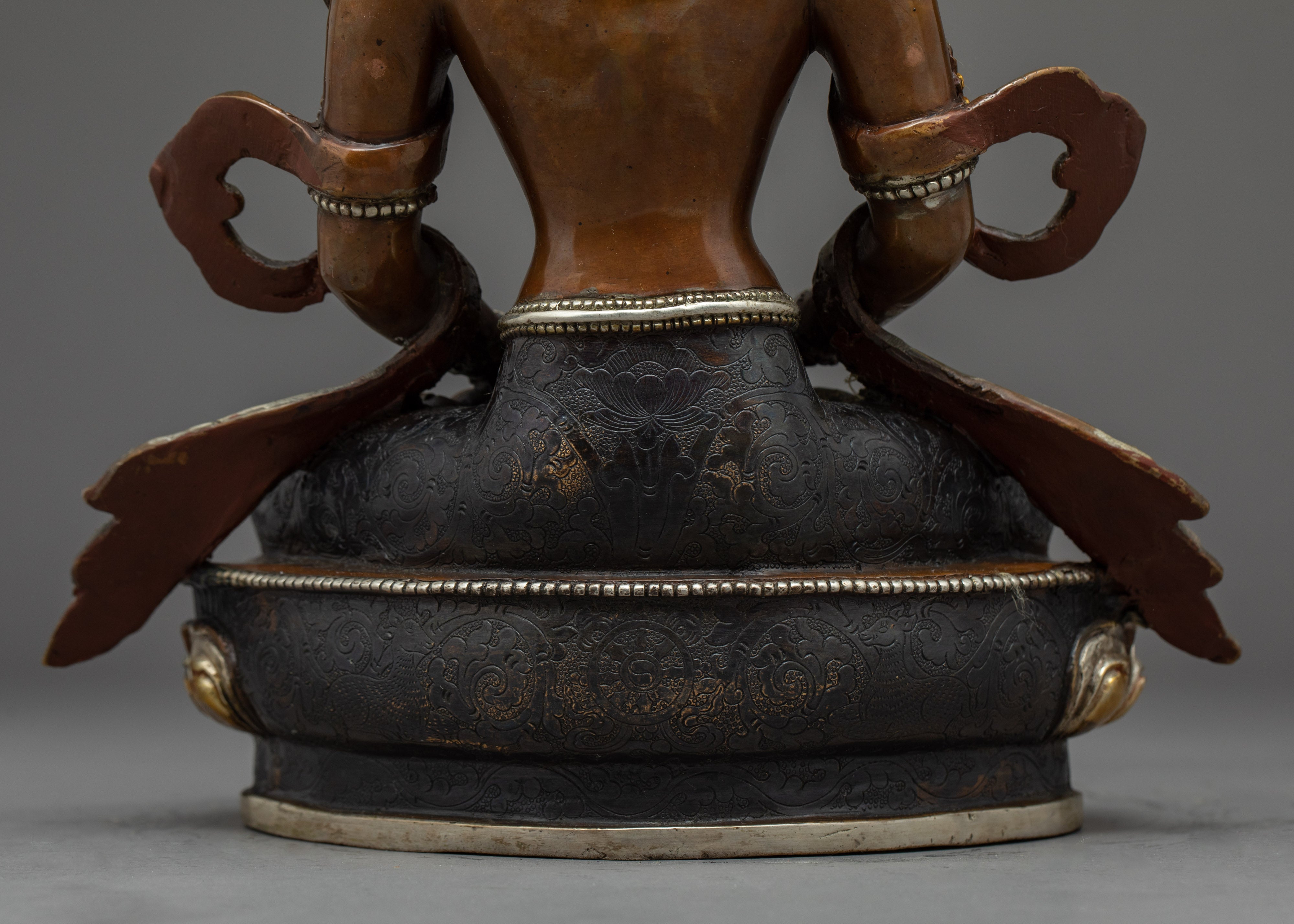 Amitayus Buddha Gold Statue | Traditional Bodhisattva Art